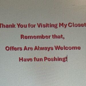 Offer are welcome🤗